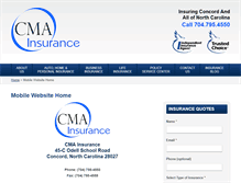 Tablet Screenshot of cma-insurance.com